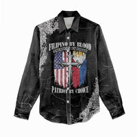 Personalized Philippines And USA Women Casual Shirt Grunge Style LT05 - Wonder Print Shop