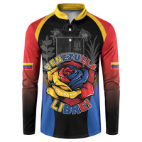 Venezuela Libre Button Sweatshirt Freedom And National Pride - Wonder Print Shop