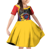 Venezuela Libre Family Matching Off Shoulder Short Dress and Hawaiian Shirt Freedom And National Pride - Wonder Print Shop