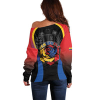 Venezuela Libre Off Shoulder Sweater Freedom And National Pride - Wonder Print Shop