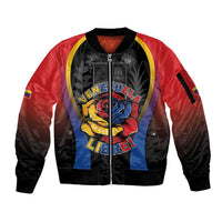 Venezuela Libre Sleeve Zip Bomber Jacket Freedom And National Pride - Wonder Print Shop