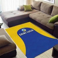 Saint Lucia Football Area Rug Sporty Style