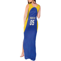 Custom Saint Lucia Football Tank Maxi Dress Sporty Style