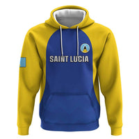 Custom Saint Lucia Football Zip Hoodie Sporty Style