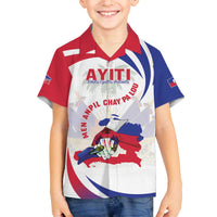 Haiti Family Matching Off The Shoulder Long Sleeve Dress and Hawaiian Shirt Men Anpil Chay Pa Lou LT05