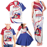 Haiti Family Matching Tank Maxi Dress and Hawaiian Shirt Men Anpil Chay Pa Lou LT05