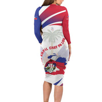 Haiti Long Sleeve Bodycon Dress Men Anpil Chay Pa Lou LT05