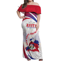 Haiti Off Shoulder Maxi Dress Men Anpil Chay Pa Lou LT05