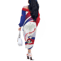 Haiti Off The Shoulder Long Sleeve Dress Men Anpil Chay Pa Lou LT05