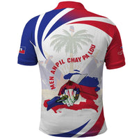 Haiti Polo Shirt Men Anpil Chay Pa Lou LT05