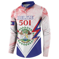 Personalized Belize 501 Button Sweatshirt Coat Of Arms