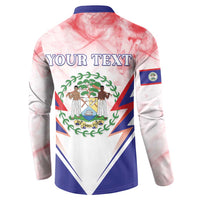 Personalized Belize 501 Button Sweatshirt Coat Of Arms
