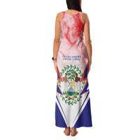 Personalized Belize 501 Family Matching Tank Maxi Dress and Hawaiian Shirt Coat Of Arms