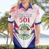 Personalized Belize 501 Hawaiian Shirt Coat Of Arms