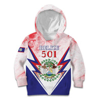 Personalized Belize 501 Kid Hoodie Coat Of Arms