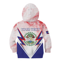 Personalized Belize 501 Kid Hoodie Coat Of Arms