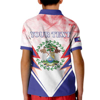 Personalized Belize 501 Kid Polo Shirt Coat Of Arms