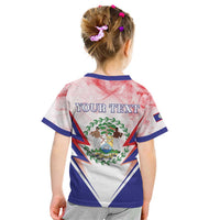 Personalized Belize 501 Kid T Shirt Coat Of Arms