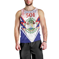 Personalized Belize 501 Men Tank Top Coat Of Arms