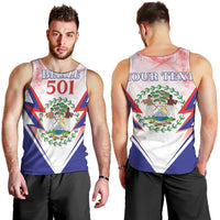Personalized Belize 501 Men Tank Top Coat Of Arms