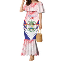 Personalized Belize 501 Mermaid Dress Coat Of Arms