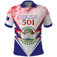 Personalized Belize 501 Polo Shirt Coat Of Arms