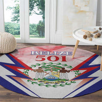 Belize 501 Round Carpet Coat Of Arms
