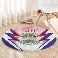 Belize 501 Round Carpet Coat Of Arms