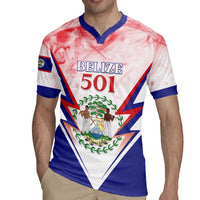 Personalized Belize 501 Rugby Jersey Coat Of Arms