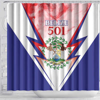 Belize 501 Shower Curtain Coat Of Arms