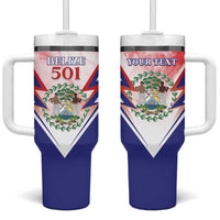 Personalized Belize 501 Tumbler With Handle Coat Of Arms
