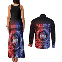 Belize Couples Matching Tank Maxi Dress and Long Sleeve Button Shirt Unique Style