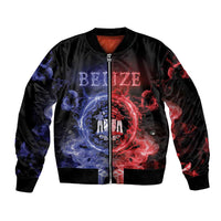 Belize Sleeve Zip Bomber Jacket Unique Style