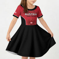 Custom Austria Football 2026 Kid Short Sleeve Dress Go Das Team