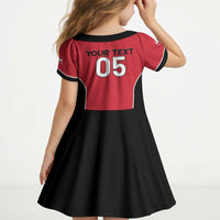 Custom Austria Football 2026 Kid Short Sleeve Dress Go Das Team