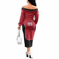 Custom Austria Football 2026 Off The Shoulder Long Sleeve Dress Go Das Team