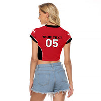 Custom Austria Football 2026 Raglan Cropped T Shirt Go Das Team