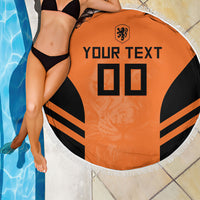 Custom Netherlands Football 2026 Beach Blanket Oranje Lion Special Style
