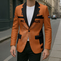Custom Netherlands Football 2026 Blazer Oranje Lion Special Style