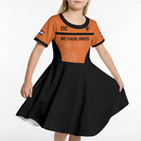 Custom Netherlands Football 2026 Kid Short Sleeve Dress Oranje Lion Special Style
