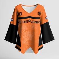 Custom Netherlands Football 2026 Kimono Sleeve Blouse Oranje Lion Special Style