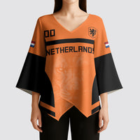 Custom Netherlands Football 2026 Kimono Sleeve Blouse Oranje Lion Special Style