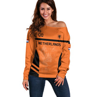 Custom Netherlands Football 2026 Off Shoulder Sweater Oranje Lion Special Style
