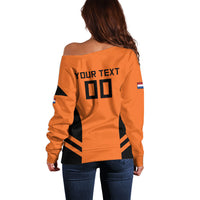 Custom Netherlands Football 2026 Off Shoulder Sweater Oranje Lion Special Style
