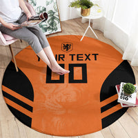 Custom Netherlands Football 2026 Round Carpet Oranje Lion Special Style