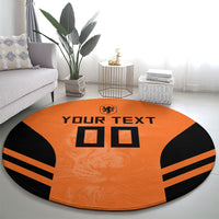 Custom Netherlands Football 2026 Round Carpet Oranje Lion Special Style