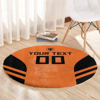 Custom Netherlands Football 2026 Round Carpet Oranje Lion Special Style