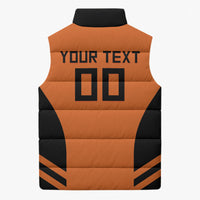 Custom Netherlands Football 2026 Sleeveless Puffer Jacket Oranje Lion Special Style