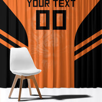 Custom Netherlands Football 2026 Window Curtain Oranje Lion Special Style