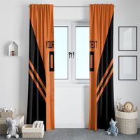 Custom Netherlands Football 2026 Window Curtain Oranje Lion Special Style